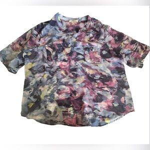 Multicolor Abstract Print Blouse